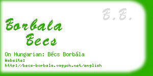borbala becs business card